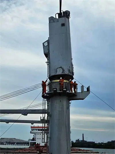 Bridge Scraper Slewing Bearing installation Bridge Scraper Slewing Bearing installation