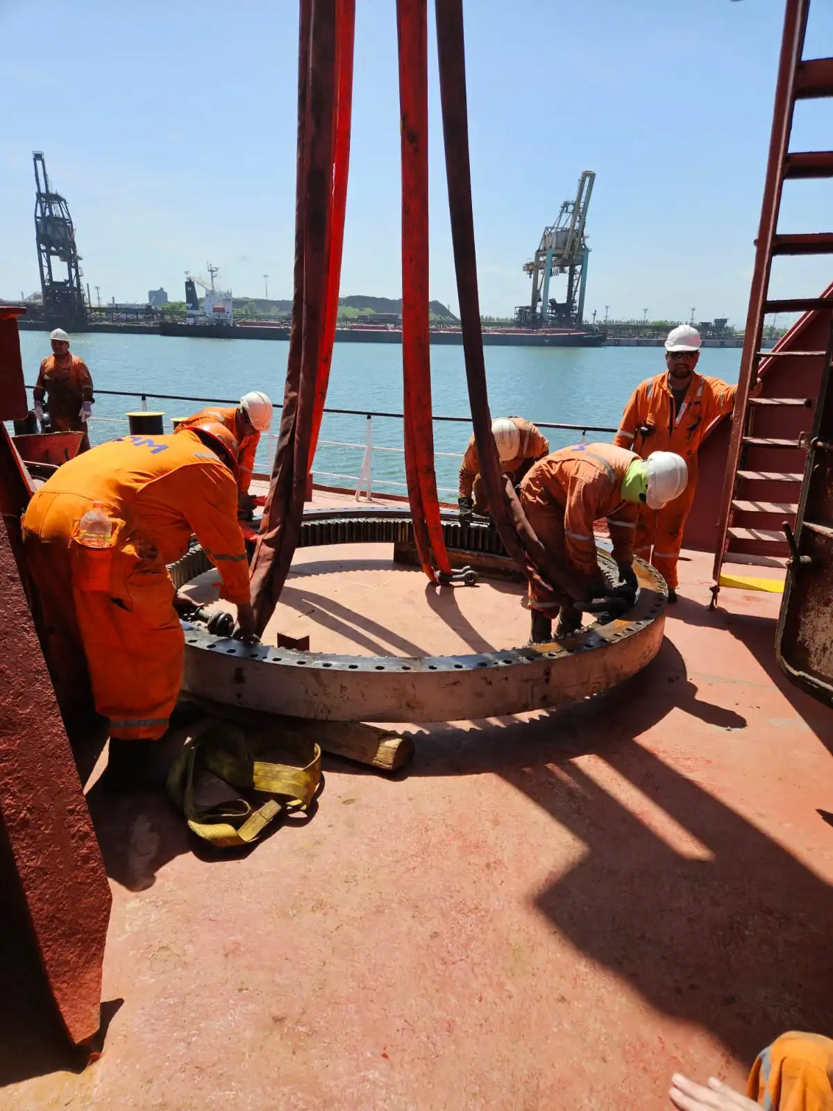 Port crane slewing bearing Port crane slewing bearing