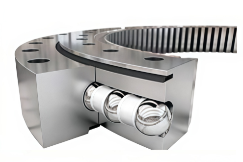 Four point contact ball slewing bearings