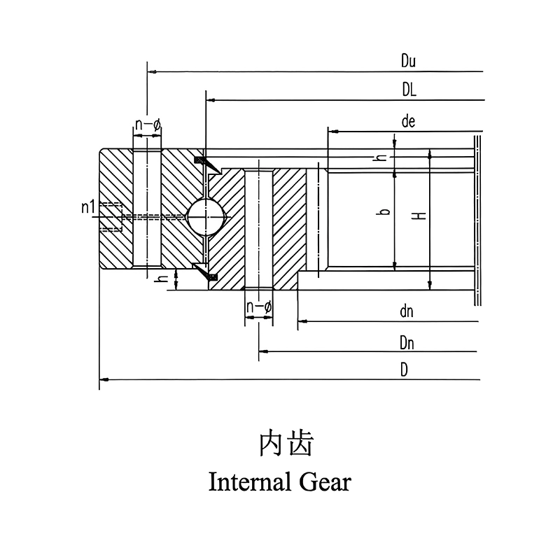 Single-row ball slewing ring (HS series)