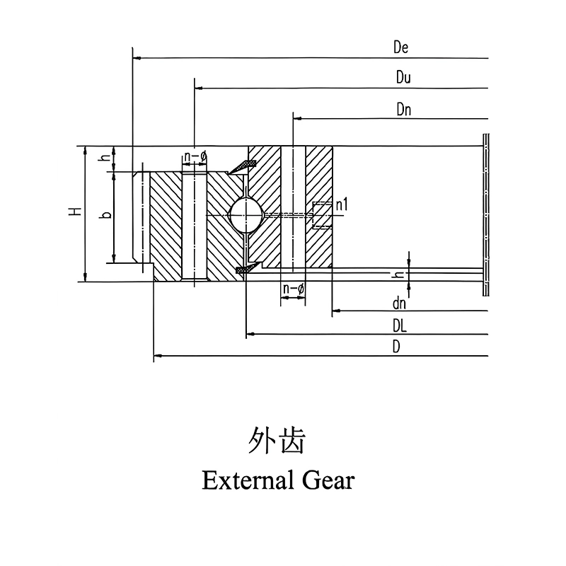 Single-row ball slewing ring (HS series) Single-row ball slewing ring (HS series)