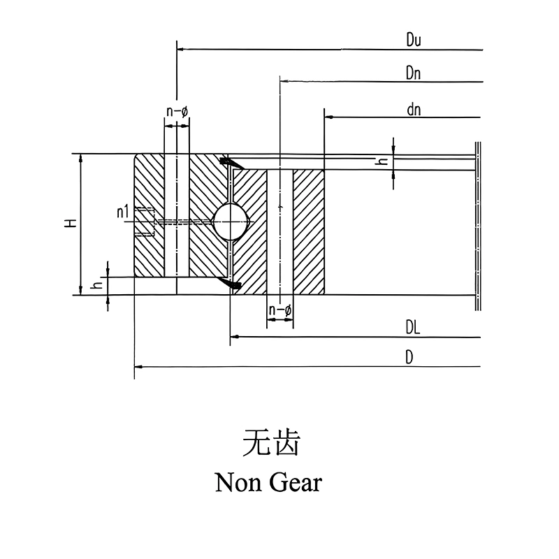 Single-row ball slewing ring (HS series)