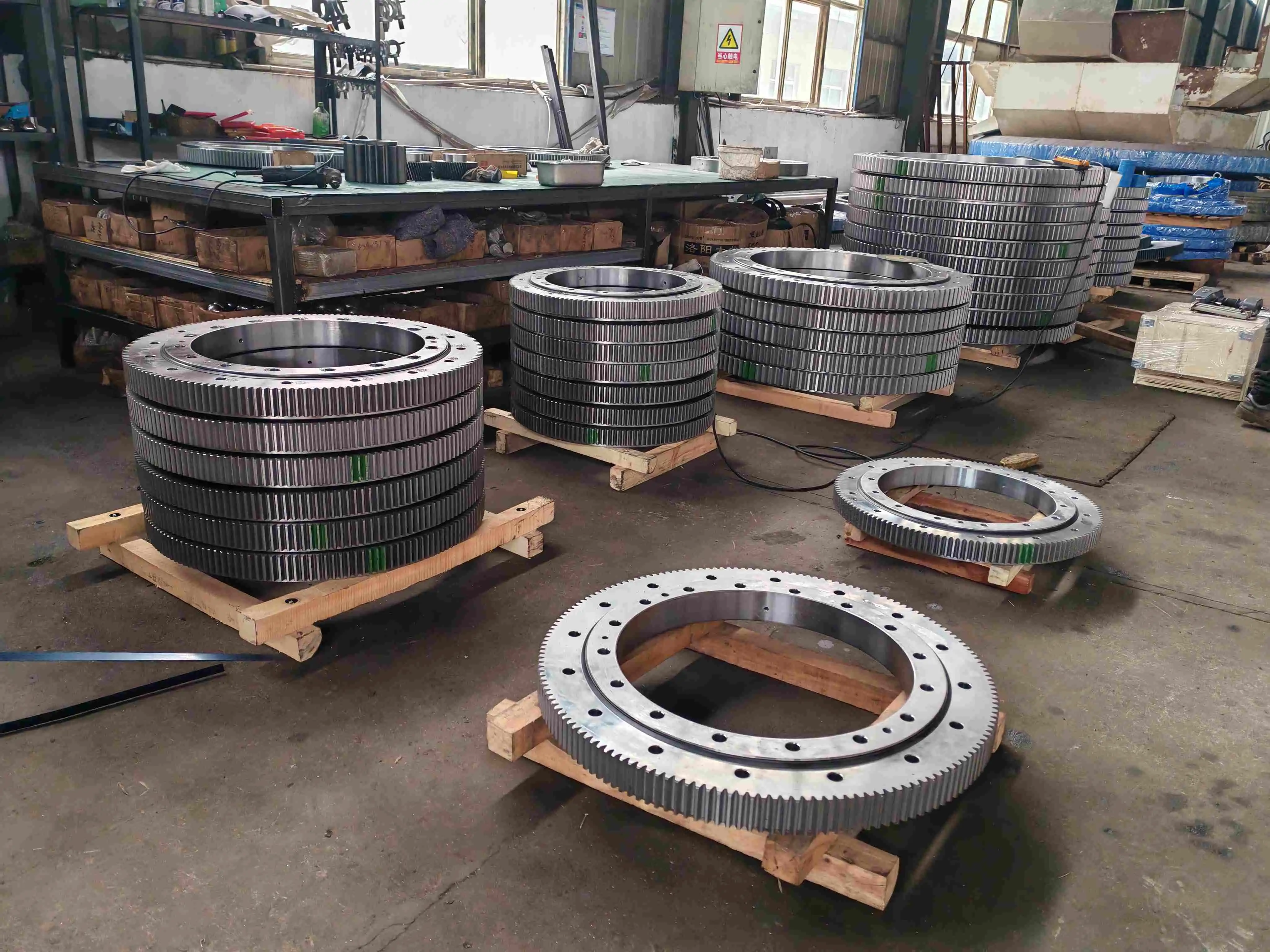 external gear slewing ring bearing 732mm 